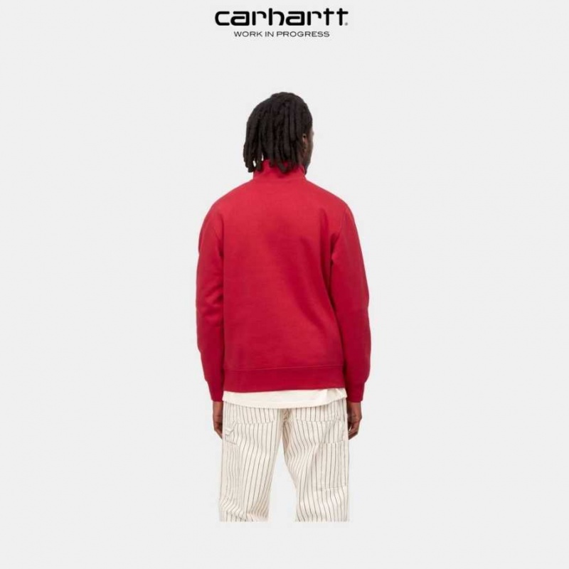 Cornel Carhartt Wip Chase Neck Zip Sweatshirt - Danmark SFC-3543175