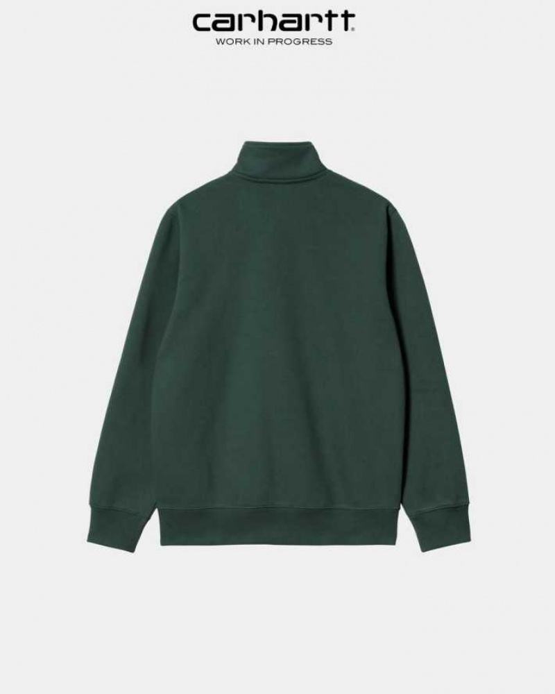 Juniper Carhartt Wip Chase Neck Zip Sweatshirt - Danmark RKK-0848952