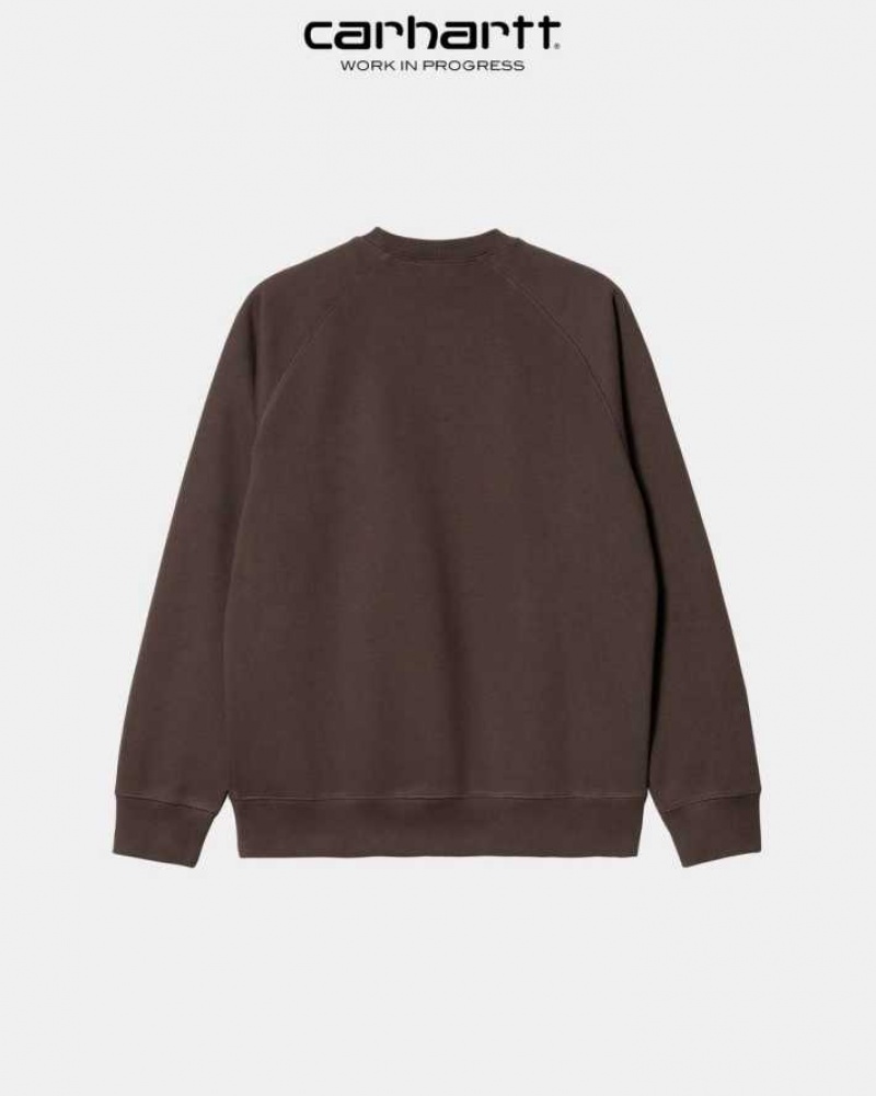 Noir Carhartt Wip Chase Sweatshirt - Danmark IYH-7025978