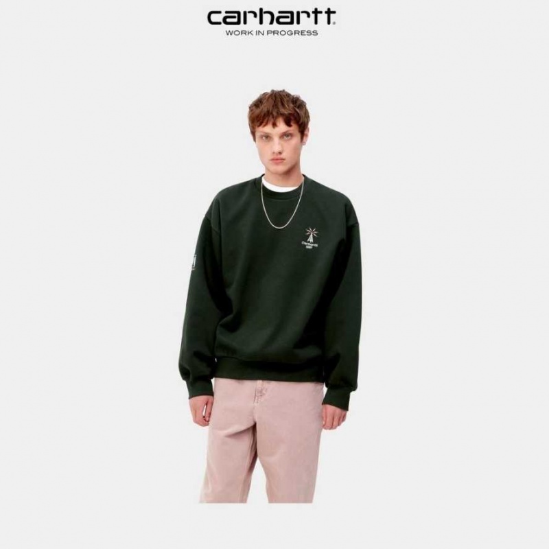 Noir Carhartt Wip Connect Sweatshirt - Danmark DGV-3939597