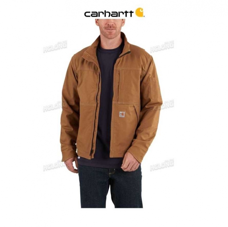 Marron Carhartt Flame-Resistant Full Swing Quick Duck Jacket - Danmark KKN-1582676