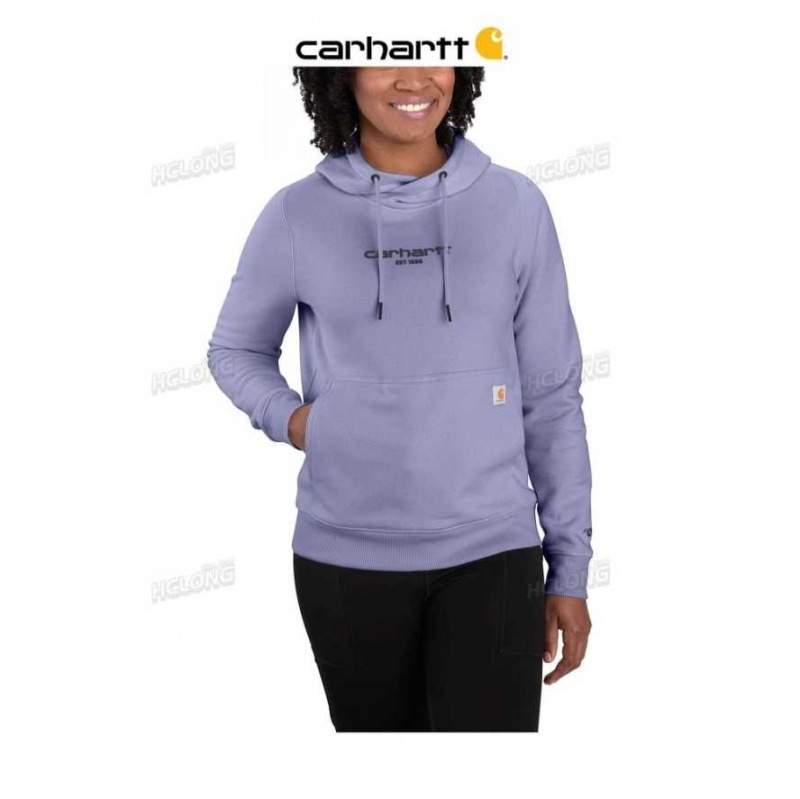 Lavande Carhartt Force Relaxed Fit Legere Graphique Encapuchonné Sweatshirt - Danmark QQZ-0277052