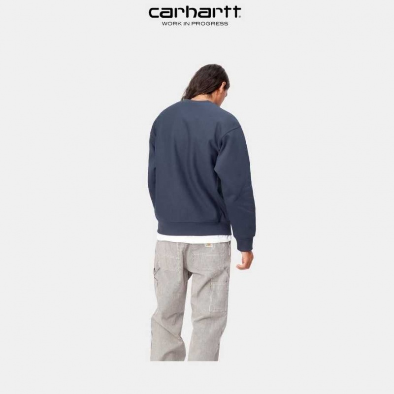 Enzian Carhartt Wip American Script Sweatshirt - Danmark TFS-3514991