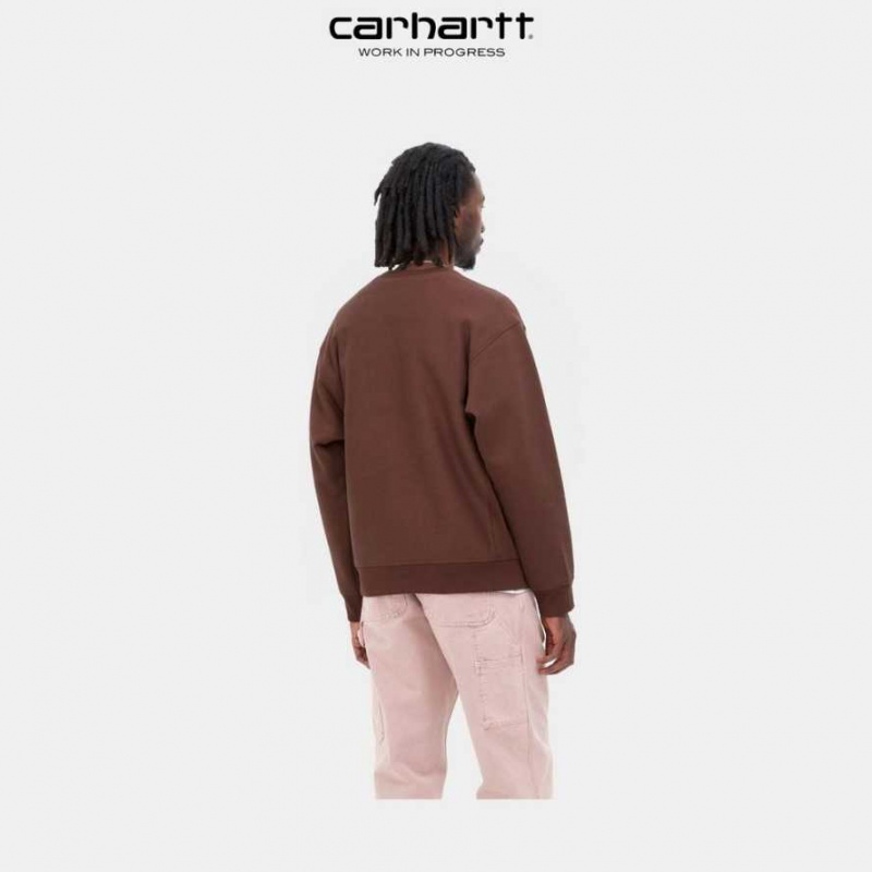 Ale Carhartt Wip American Script Sweatshirt - Danmark NOR-4485243