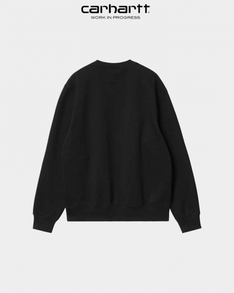 Noir Noir Carhartt Wip Sweatshirt Noir - Danmark OTC-8290062