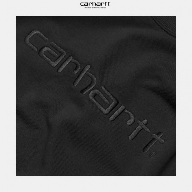 Noir Noir Carhartt Wip Sweatshirt Noir - Danmark OTC-8290062