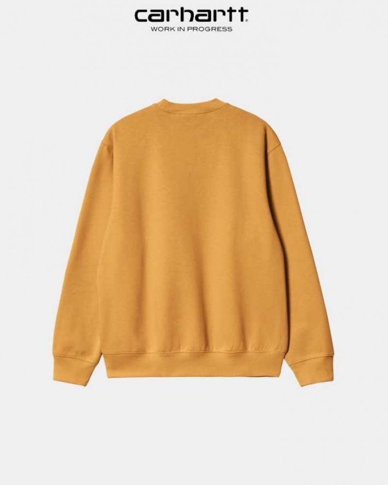 Ochre Carhartt Wip Sweatshirt - Danmark IUF-7191462