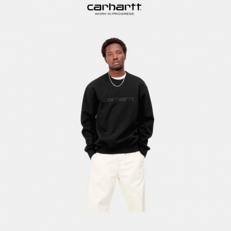 Noir Noir Carhartt Wip Sweatshirt Noir - Danmark OTC-8290062