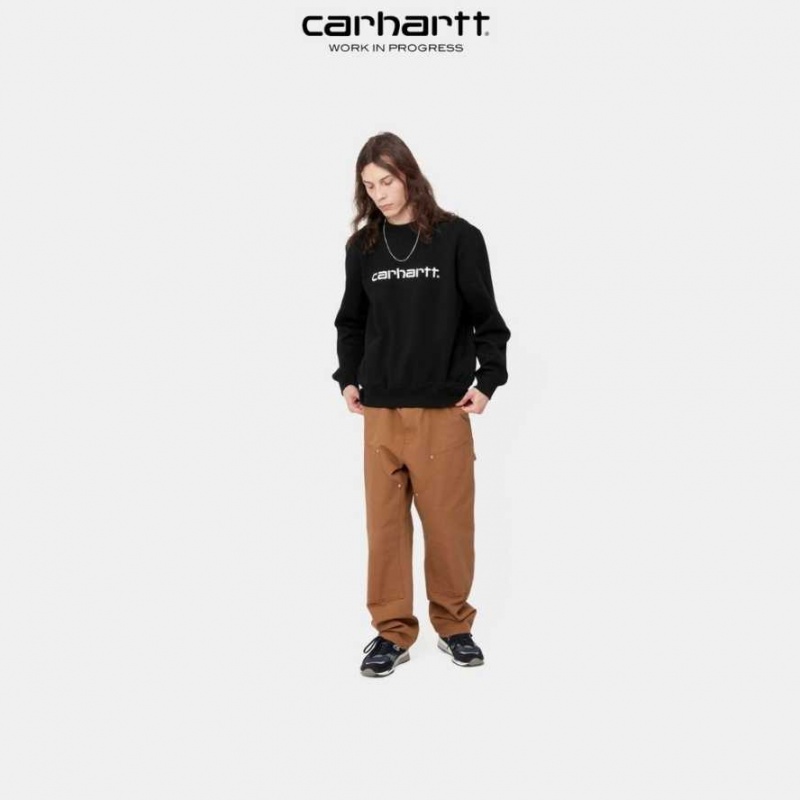 Noir Blanche Carhartt Wip Sweatshirt Noir - Danmark TTC-8198769