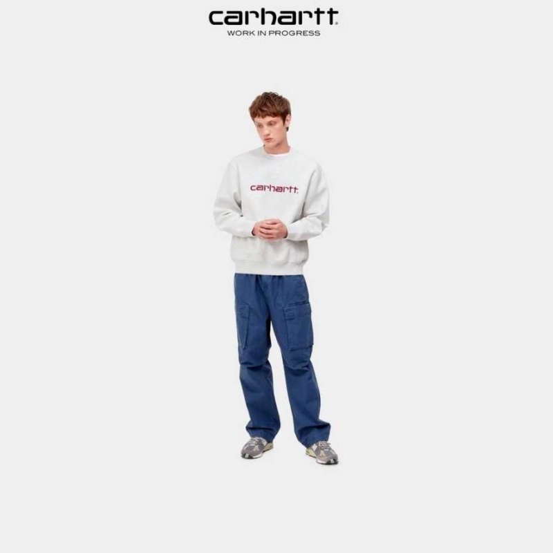 Ash Heather / Rocket Carhartt Wip Sweatshirt Ash Heather / - Danmark KRA-9069753