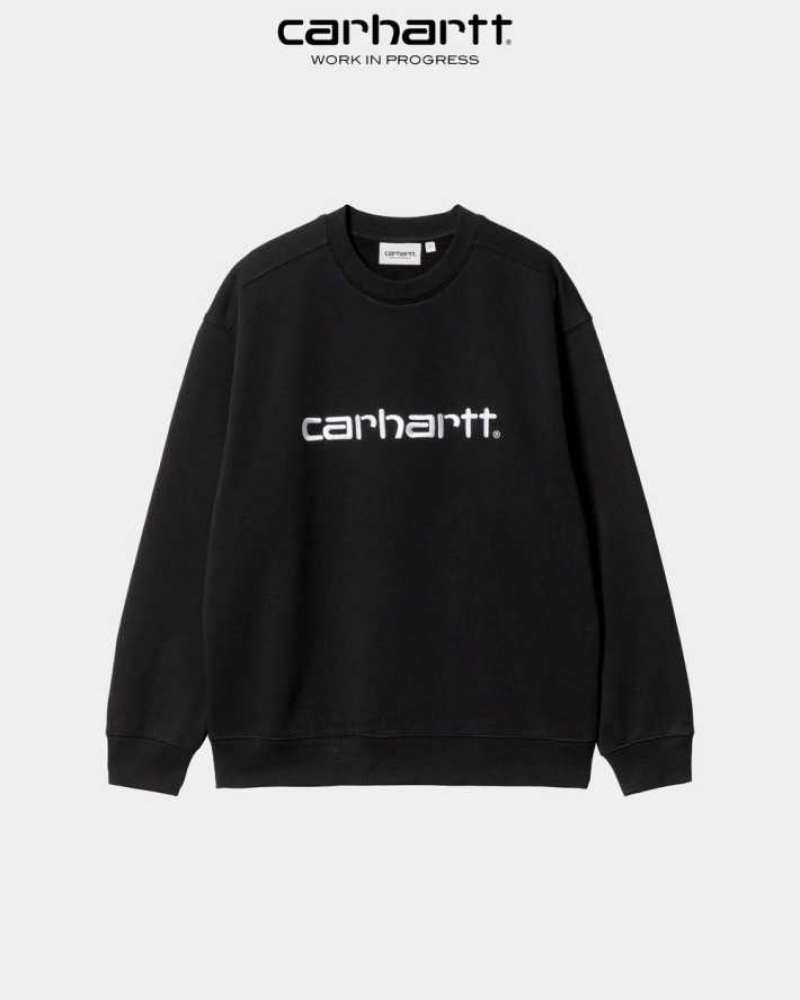 Noir Carhartt Wip Sweatshirt - Danmark IPZ-3848168