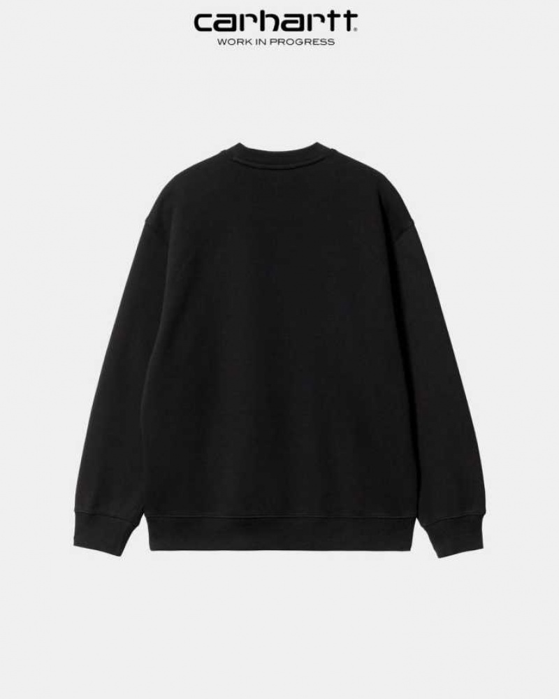 Noir Carhartt Wip Sweatshirt - Danmark IPZ-3848168