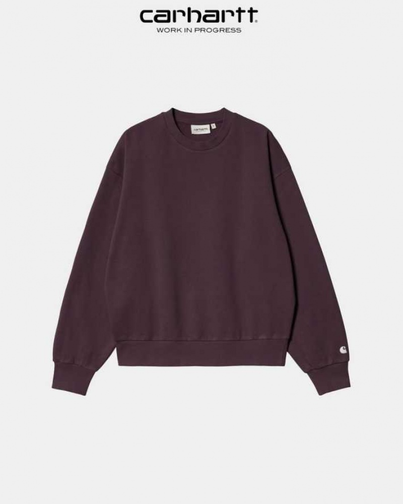 Noir Carhartt Wip Casey Sweatshirt - Danmark MSU-7345760