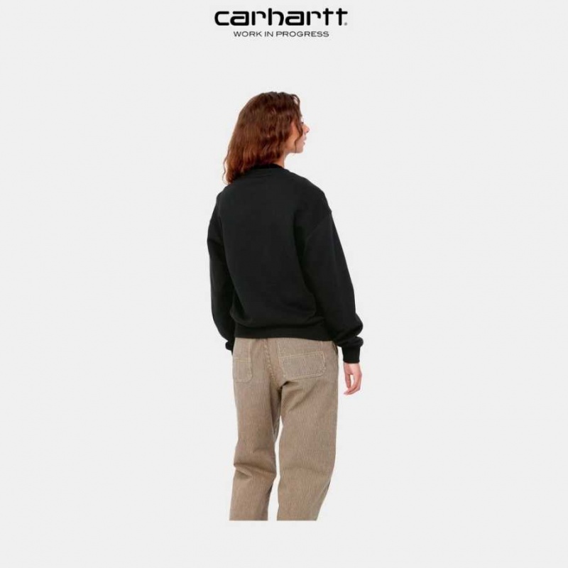 Noir Carhartt Wip Sweatshirt - Danmark IPZ-3848168