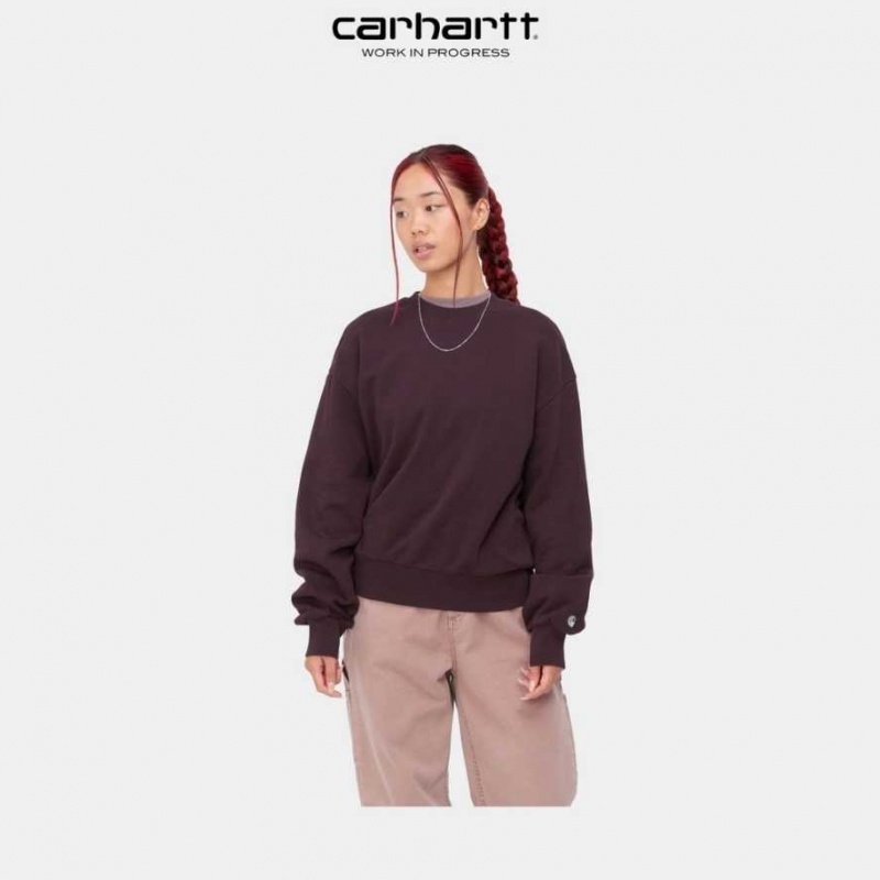 Noir Carhartt Wip Casey Sweatshirt - Danmark MSU-7345760