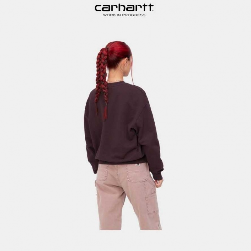 Noir Carhartt Wip Casey Sweatshirt - Danmark MSU-7345760