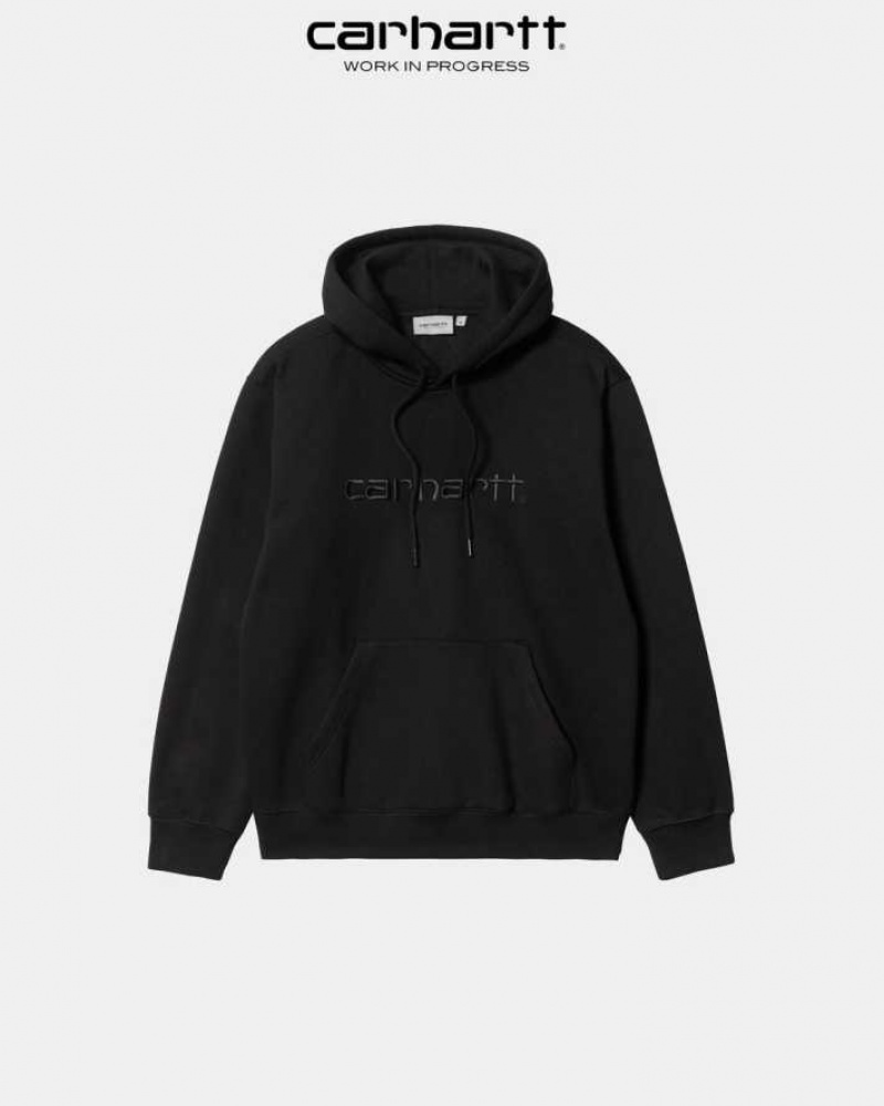 Noir Noir Carhartt Wip Encapuchonné Sweatshirt Noir - Danmark EXF-2062332