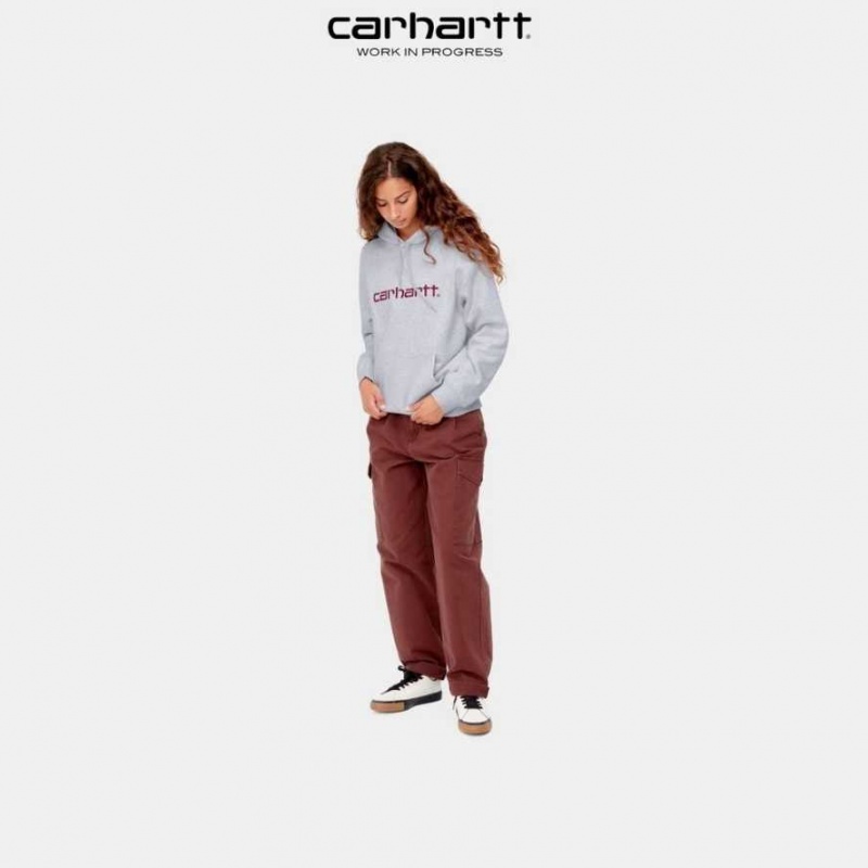 Ash Heather / Rocket Carhartt Wip Encapuchonné Sweatshirt Ash Heather / - Danmark IQB-6939821