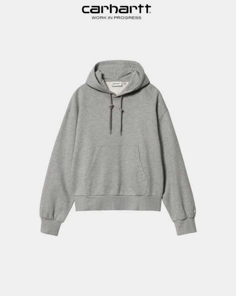 Grise Carhartt Wip Encapuchonné Casey Sweatshirt - Danmark MPB-9800165