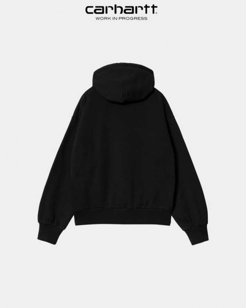 Noir Carhartt Wip Encapuchonné Casey Sweatshirt - Danmark NVG-7215780