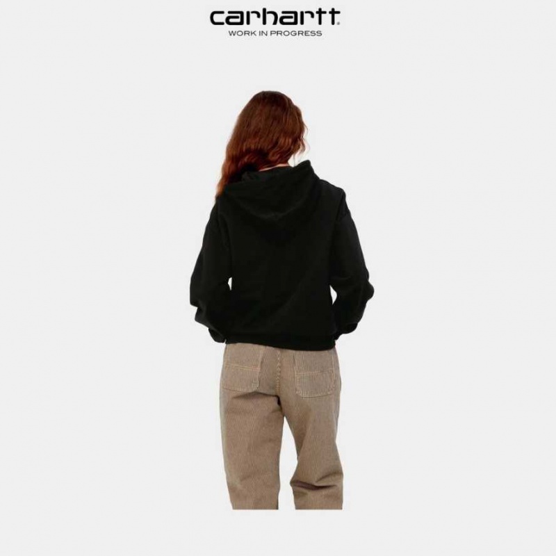 Noir Carhartt Wip Encapuchonné Casey Sweatshirt - Danmark NVG-7215780