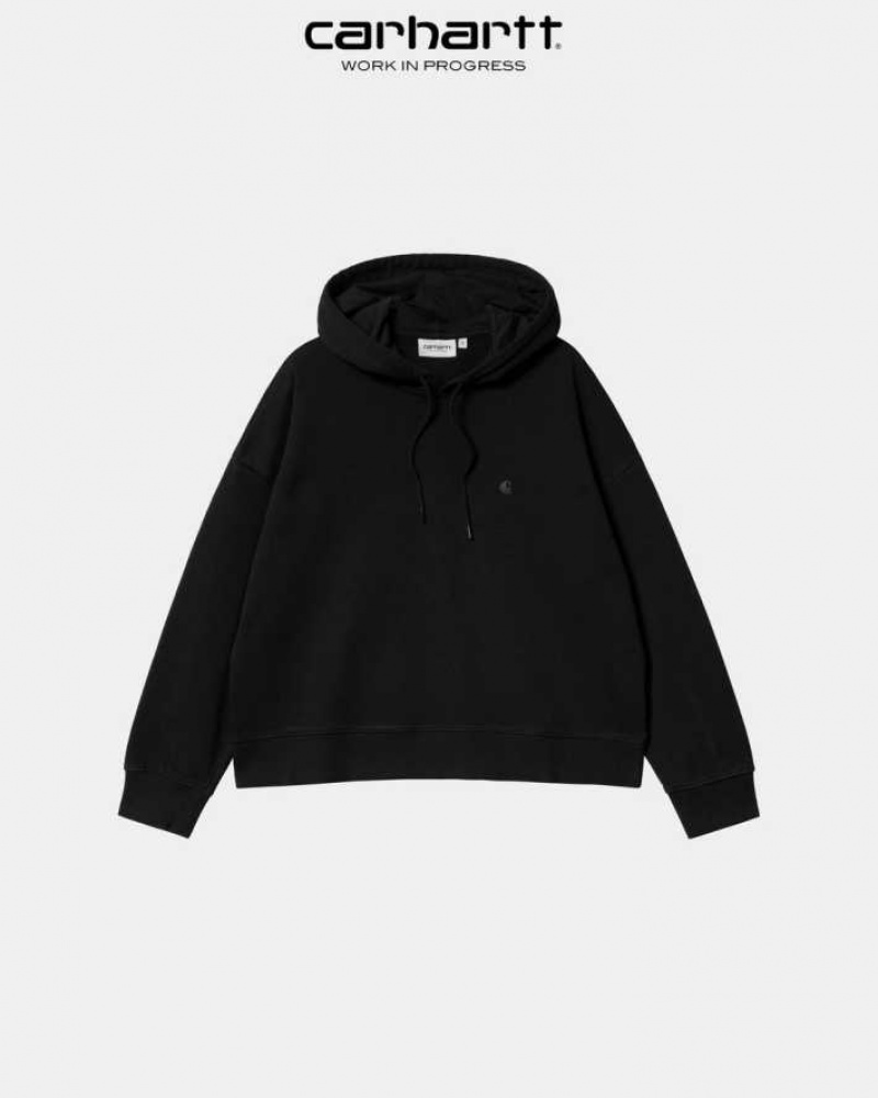 Noir Carhartt Wip Encapuchonné Chester Sweatshirt - Danmark VDM-5460028