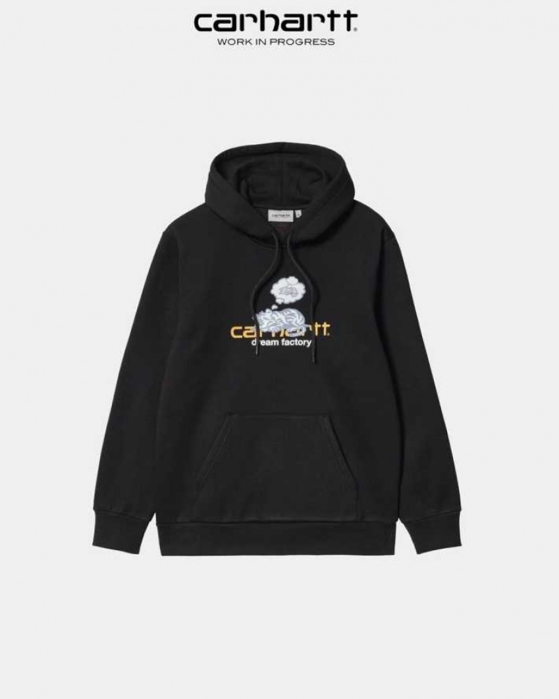 Noir Carhartt Wip Encapuchonné Dream Factory Sweatshirt - Danmark HHS-7352211