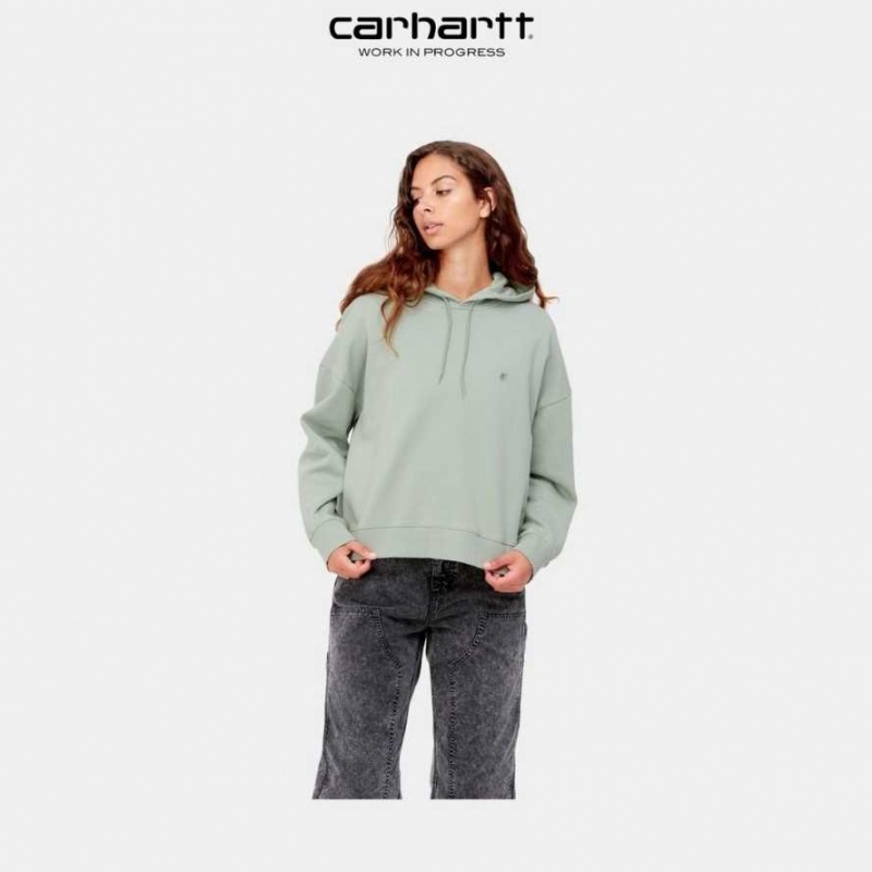 Misty Sage Carhartt Wip Encapuchonné Chester Sweatshirt Misty - Danmark NQE-9314441