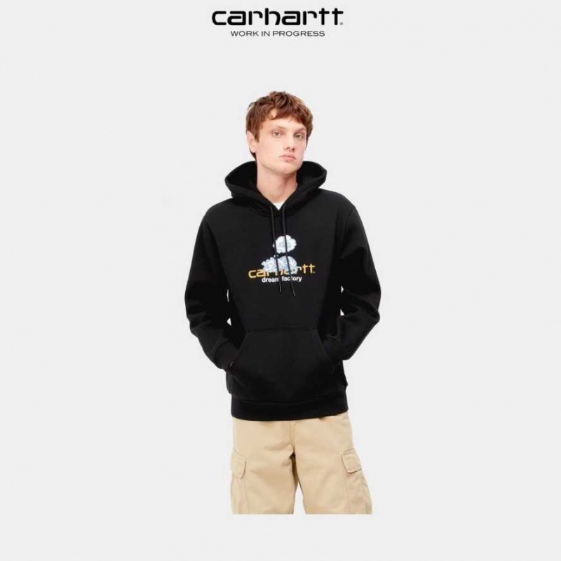 Noir Carhartt Wip Encapuchonné Dream Factory Sweatshirt - Danmark HHS-7352211