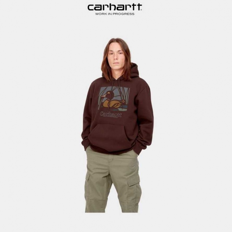 Ale Carhartt Wip Encapuchonné Duck Pond Sweatshirt - Danmark XWT-4179976