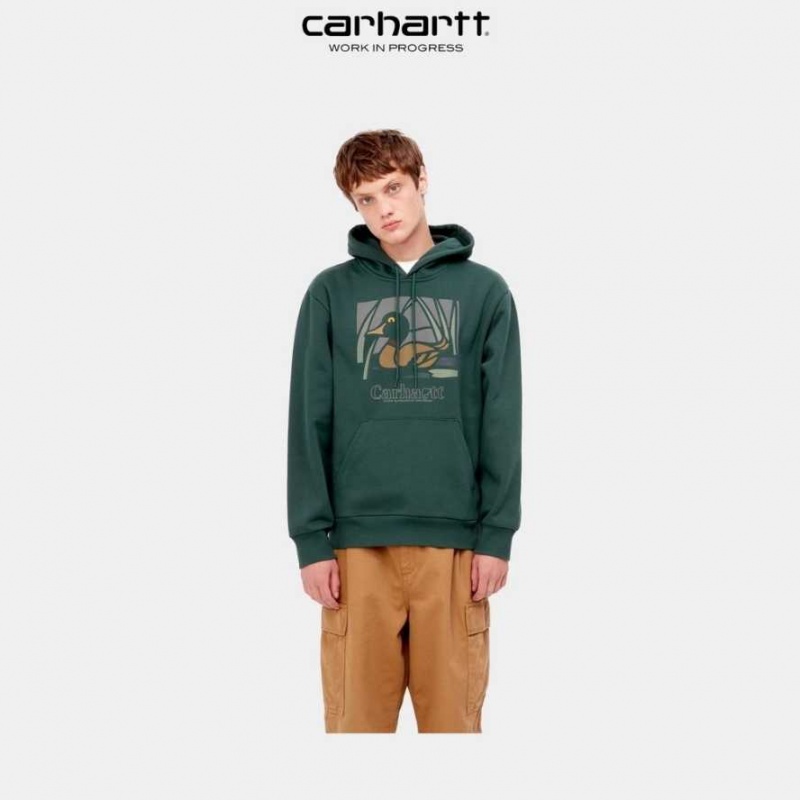 Juniper Carhartt Wip Encapuchonné Duck Pond Sweatshirt - Danmark KYX-4039976