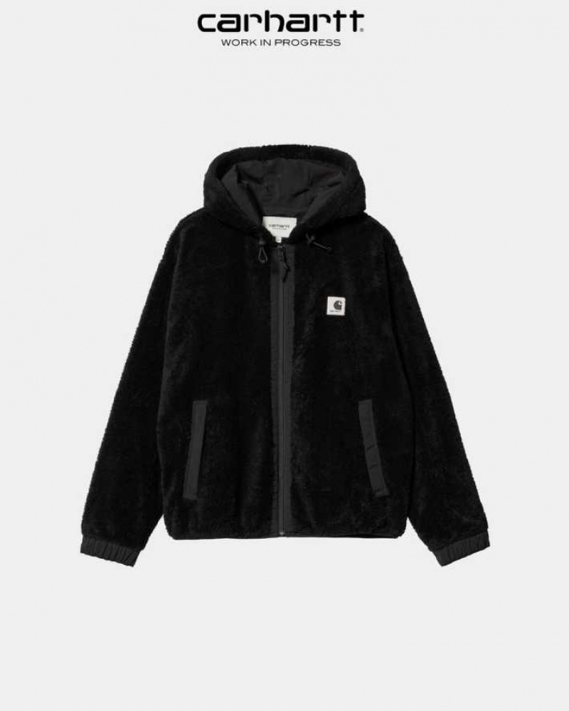 Noir Carhartt Wip Encapuchonné Mirada Jacket - Danmark MFX-7875135