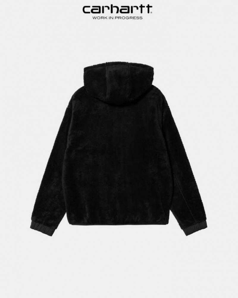 Noir Carhartt Wip Encapuchonné Mirada Jacket - Danmark MFX-7875135