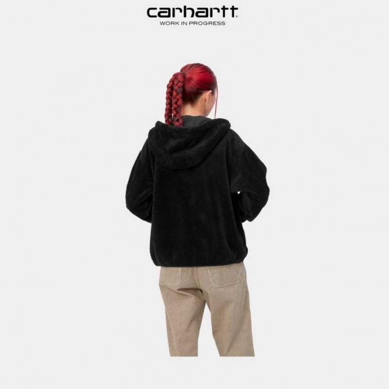 Noir Carhartt Wip Encapuchonné Mirada Jacket - Danmark MFX-7875135