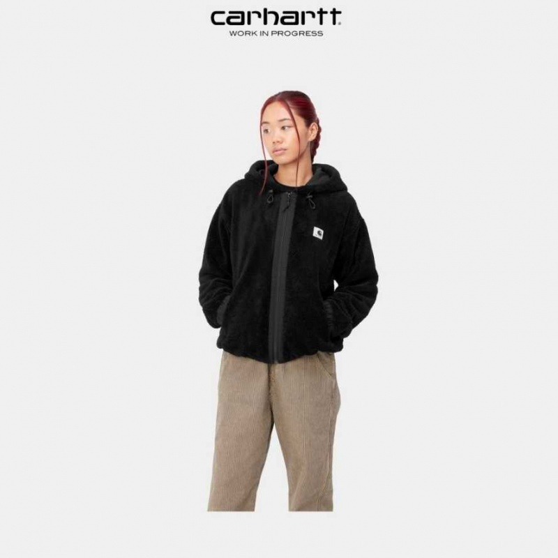 Noir Carhartt Wip Encapuchonné Mirada Jacket - Danmark MFX-7875135