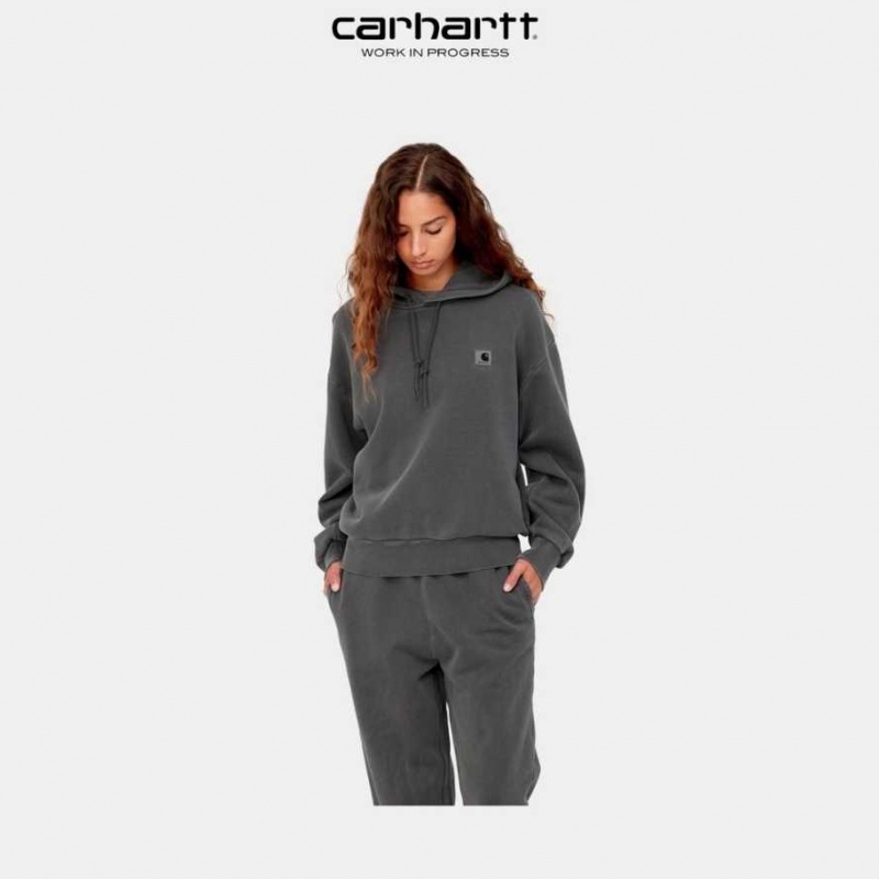 Vulcan (garment dyed) Carhartt Wip Encapuchonné Nelson Sweatshirt Vulcan (garment - Danmark JOD-0084000