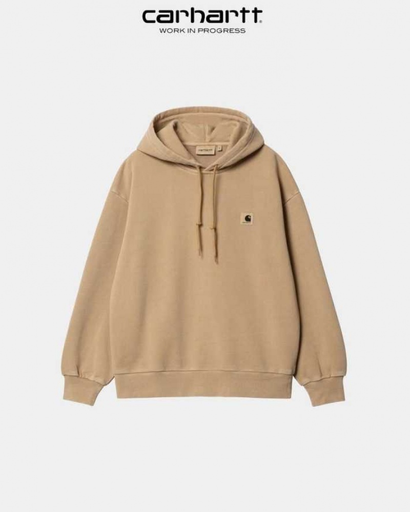 Marron Carhartt Wip Encapuchonné Nelson Sweatshirt - Danmark GOS-6392375