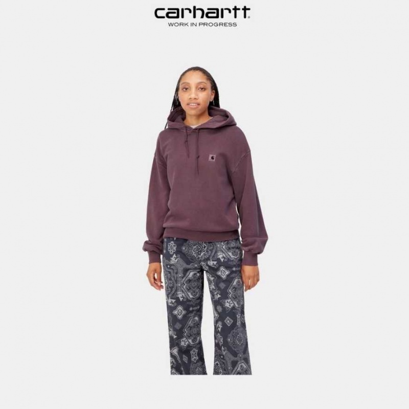 Noir Carhartt Wip Encapuchonné Nelson Sweatshirt - Danmark YAD-7138930