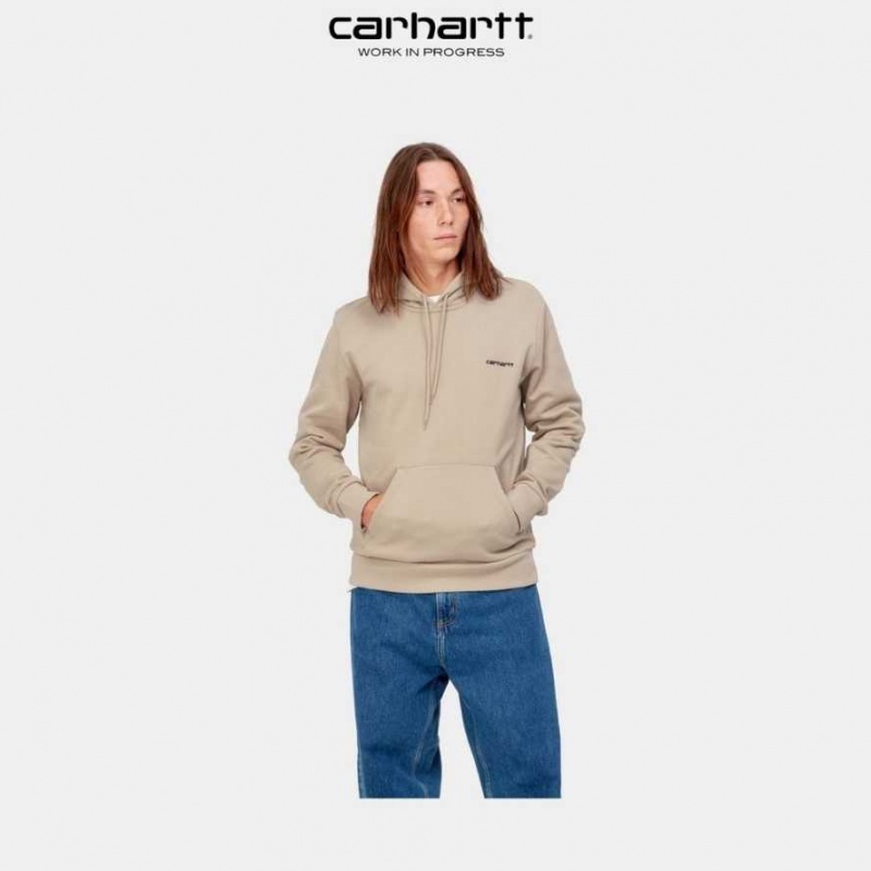 Wall Carhartt Wip Encapuchonné Script Embroidery Sweatshirt - Danmark QYT-2915388