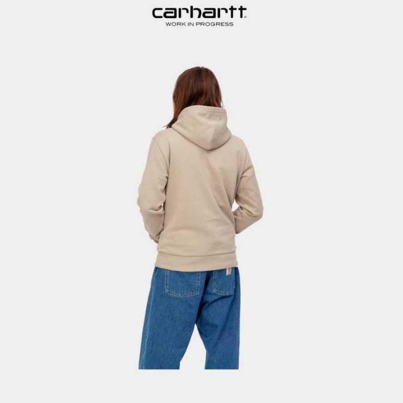 Wall Carhartt Wip Encapuchonné Script Embroidery Sweatshirt - Danmark QYT-2915388