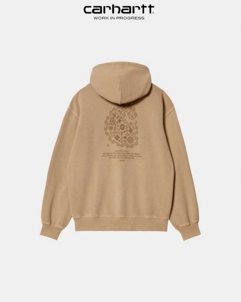 Marron Carhartt Wip Encapuchonné Verse C Sweatshirt - Danmark PWA-8768547