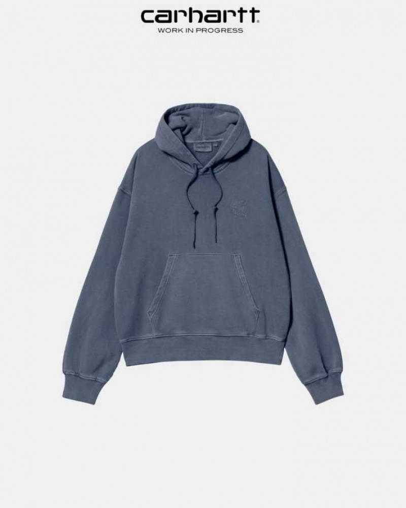 Bleu Carhartt Wip Encapuchonné Verse C Sweatshirt - Danmark YMH-0011460