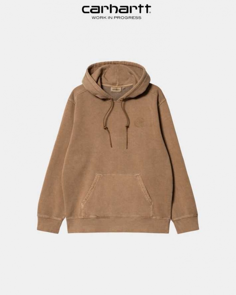 Marron Carhartt Wip Encapuchonné Verse Patch Sweatshirt - Danmark TPQ-6273968