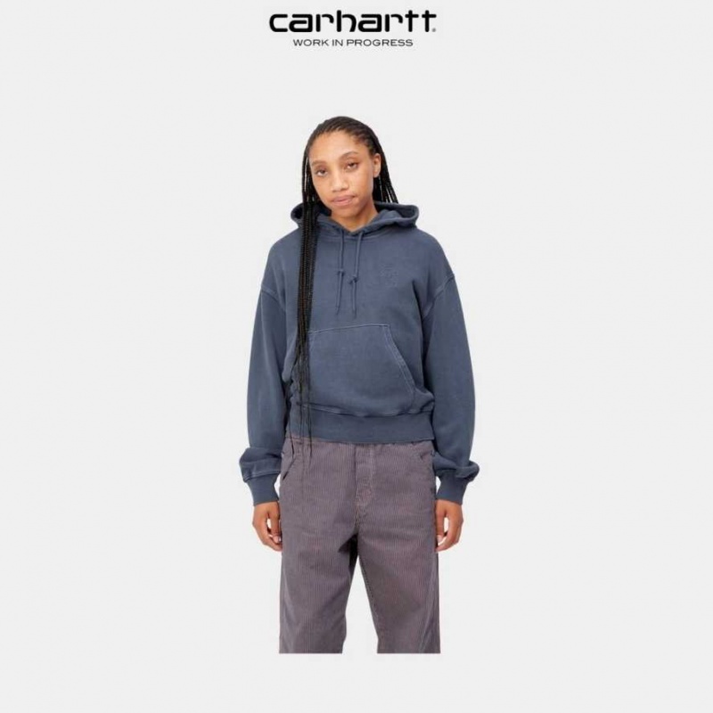 Bleu Carhartt Wip Encapuchonné Verse C Sweatshirt - Danmark YMH-0011460