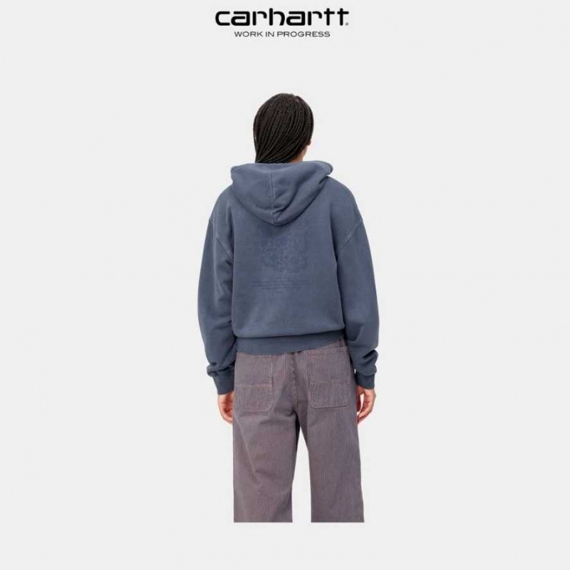 Bleu Carhartt Wip Encapuchonné Verse C Sweatshirt - Danmark YMH-0011460