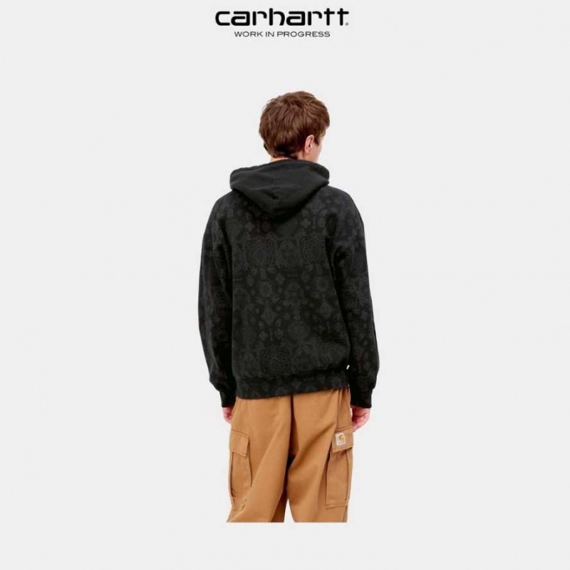 Noir Carhartt Wip Encapuchonné Verse Sweatshirt - Danmark NMF-6361364