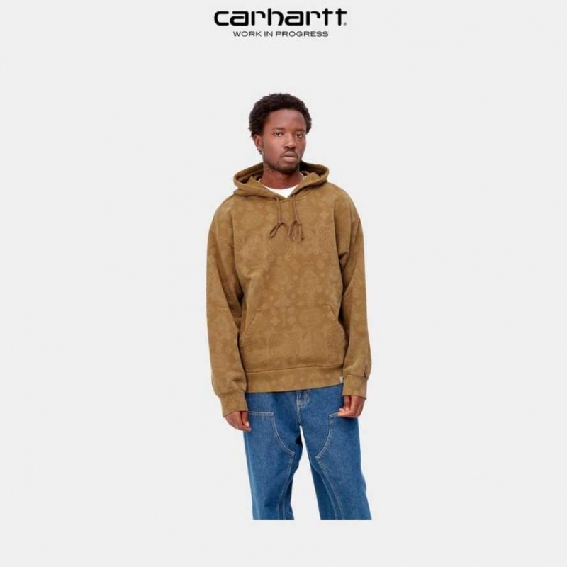 Marron Carhartt Wip Encapuchonné Verse Sweatshirt - Danmark FWH-0387223