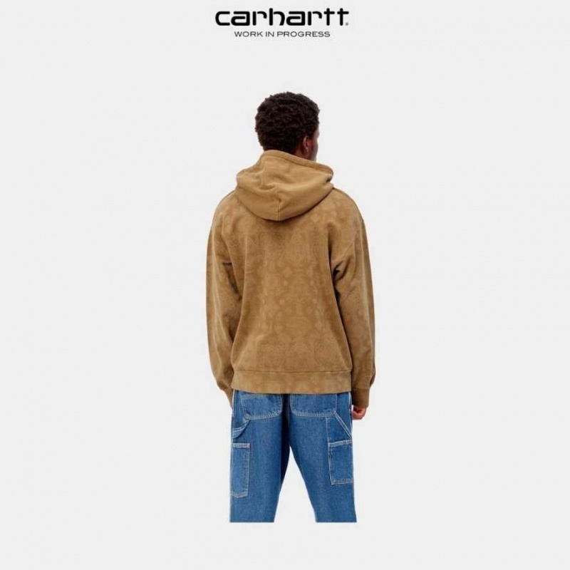 Marron Carhartt Wip Encapuchonné Verse Sweatshirt - Danmark FWH-0387223