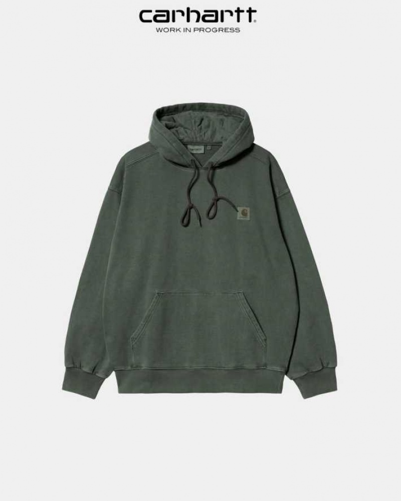 Boxwood Carhartt Wip Encapuchonné Vista Sweatshirt - Danmark OKY-6213815