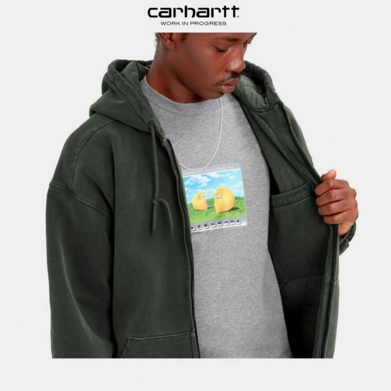 Boxwood Carhartt Wip Encapuchonné Vista Jacket - Danmark EIW-0974495